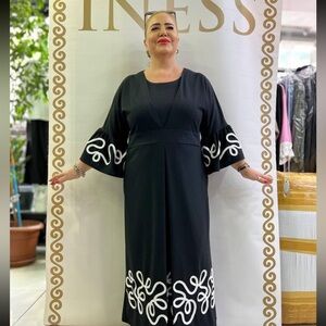 Elegant Black and White Dress new XXL